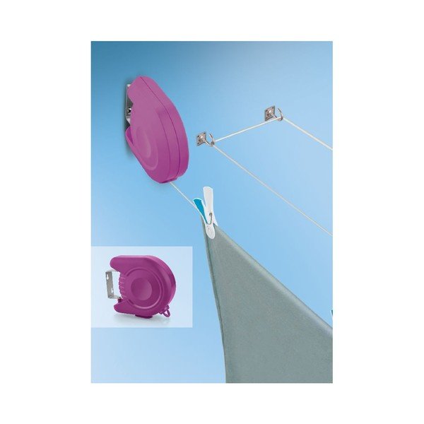 Domopak Delight Purple Retractable Clothesline-image-2