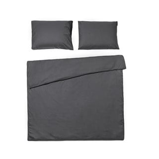 Antracitno siva bombažna posteljnina Bonami Selection, 200 x 220 cm