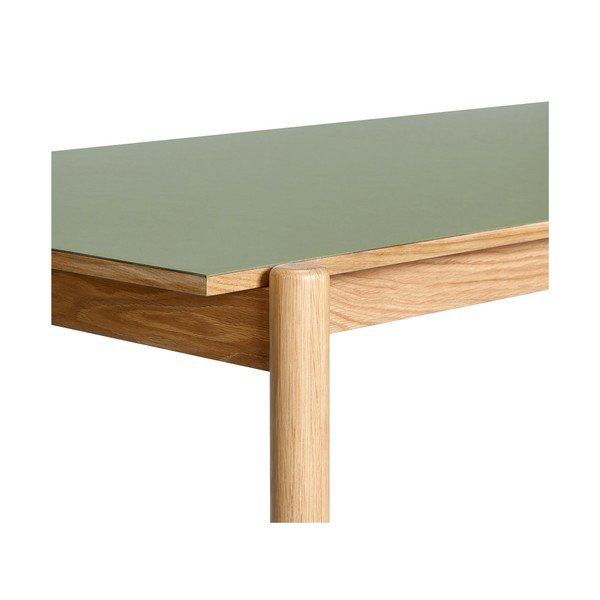 Jedilna miza iz masivnega hrasta 107x190 cm Oblique – Hübsch-image-3