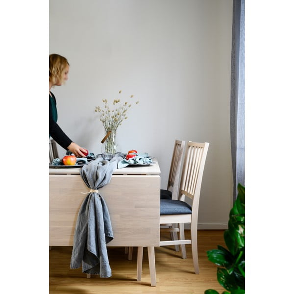 Raztegljiva jedilna miza iz mat lakiranega hrastovega lesa Rowico Filippa, 120 x 80 cm-image-2