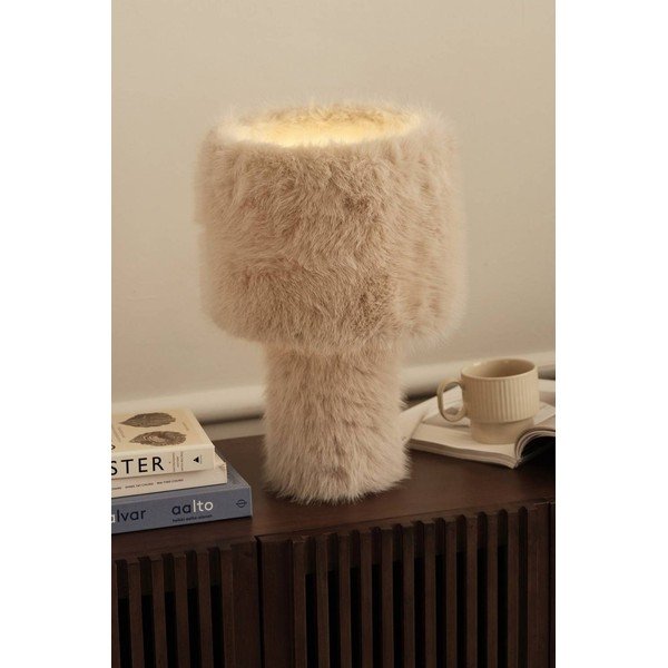 Kremno bela tekstilna namizna svetilka (višina 46 cm) Fay – Ellos Home-image-1