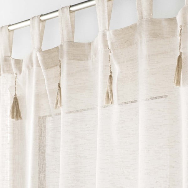 Bež prosojna zavesa 140x240 cm Dalila – douceur d'intérieur-image-1