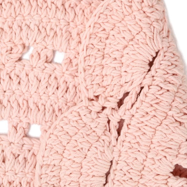 Roza ročno izdelana bombažna preproga Nattiot Alma, ø 120 cm-image-4