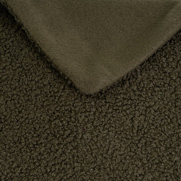 Zelena odeja iz sherpa flisa 130x160 cm Sherpa Bouclé – Casa Selección-image-1