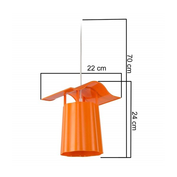 Oranžna viseča zunanja svetilka Homemania Decor Luciana-image-1