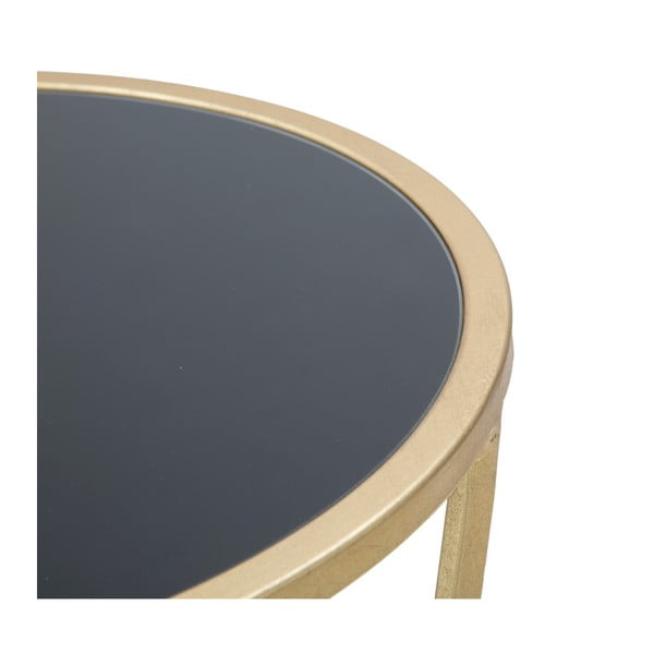 Mauro Ferretti Glam Enostavna črno-zlata zložljiva mizica, višina 75 cm-image-3