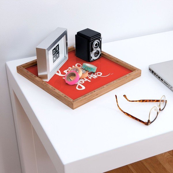 Lesen dekorativni servirni pladenj Wherever, 40 x 40 cm-image-1