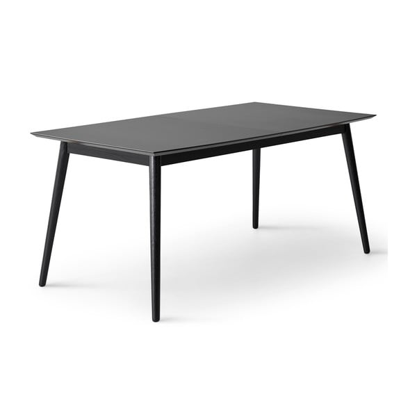 Črna raztegljiva jedilna miza s črno mizno ploščo 90x165 cm Meza – Hammel Furniture