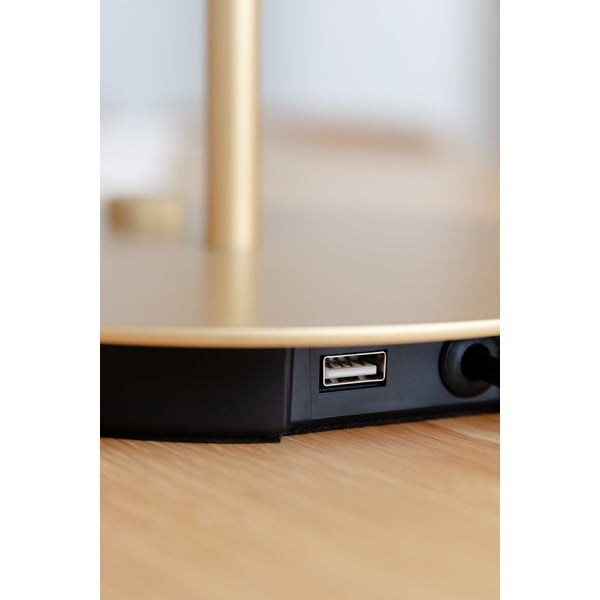 Svetlo siva LED zatemnitvena namizna svetilka s kovinskim senčnikom (višina 41,5 cm) Asteria Table – UMAGE-image-3