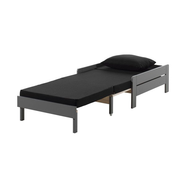 Črno-siv otroški fotelj Pino - Vipack-image-2