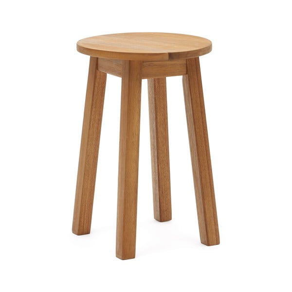 Stolček iz masivne akacije v naravni barvi Amel – Kave Home