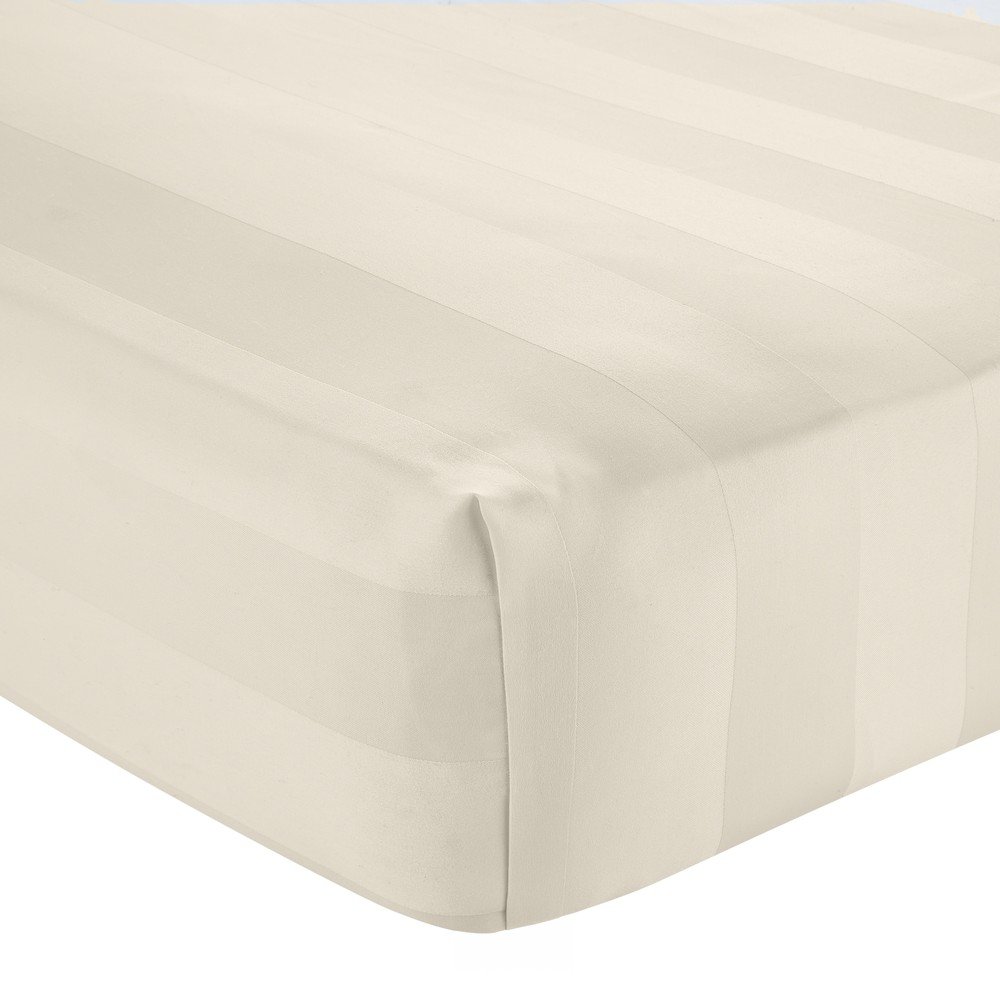 Kremno bela napenjalna satenasta rjuha So Soft Satin Stripe