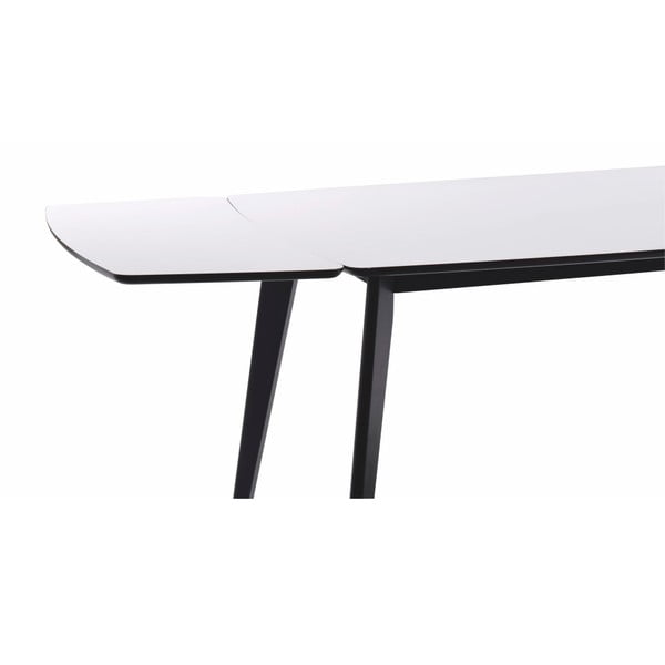 Črno-bel podaljšek za jedilno mizo Rowico Griffin, 90 x 45 cm