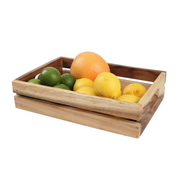T&G Woodware Baroque Plain srednji prenosni kovček iz akacijevega lesa-image-1