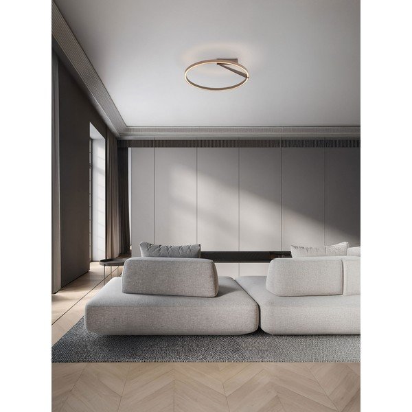 Aluminijasta LED zatemnitvena stropna svetilka v rožnato zlati Tilia – Nova Luce-image-1