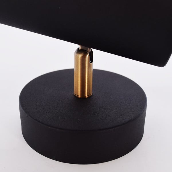 Črna stenska svetilka SULION Milan, višina 17 cm-image-3