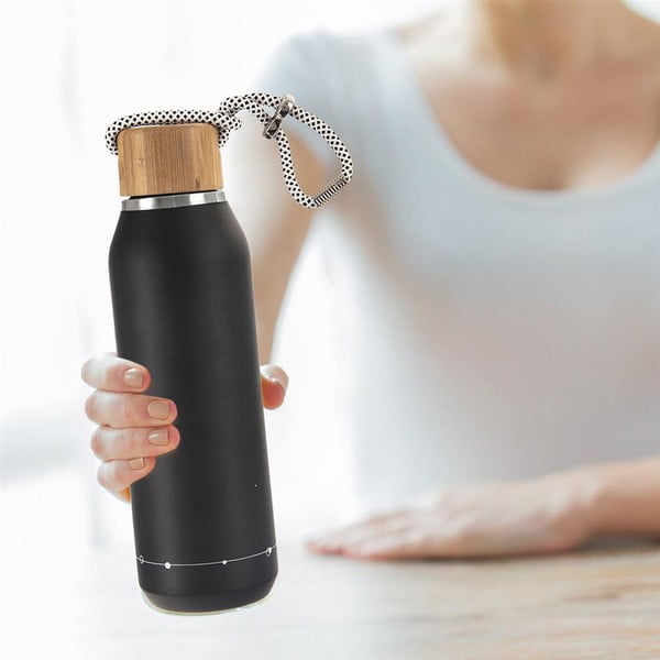 Črna termoska 600 ml – Orion-image-1