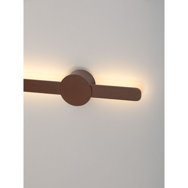 Rjava aluminijasta LED stenska svetilka Norei – Nova Luce-image-2
