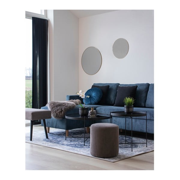 Stensko ogledalo z zlatim okvirjem House Nordic Jersey, ø 40 cm-image-2