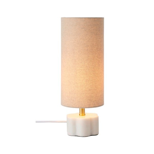 Bela/bež lanena namizna svetilka (višina 33 cm) Joline – Ellos Home-image-3