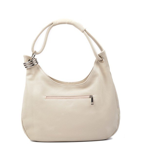 Bež usnjena torbica Carla Ferreri Giuliya-image-2