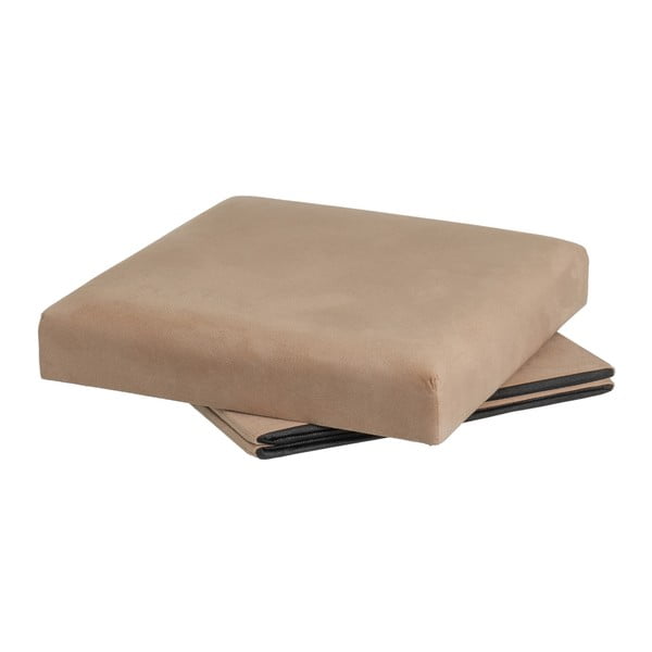 Svetlo rjav žameten tabure Estela – Casa Selección-image-2