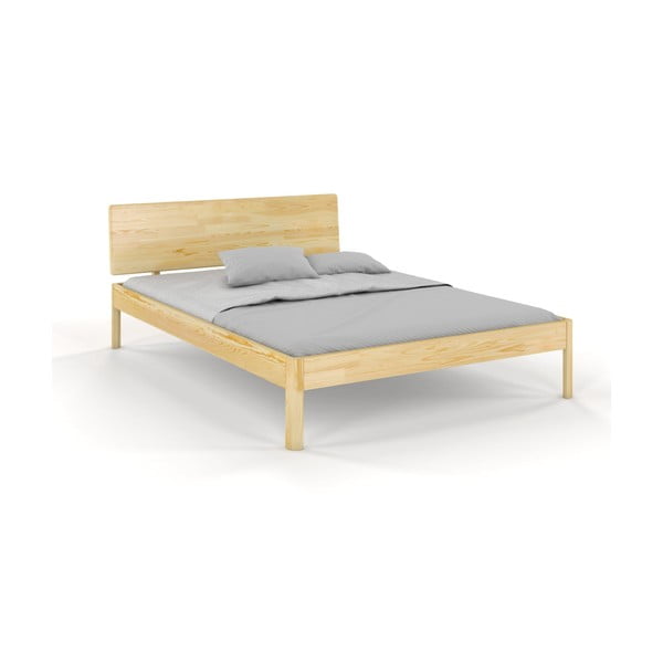 Zakonska postelja iz borovega lesa 200x200 cm  Ammer - Skandica