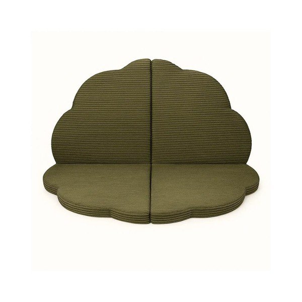 Kaki zelena otroška igralna podloga 160x160 cm – Meowbaby
