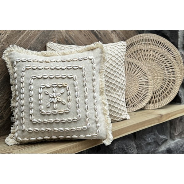 Bombažna prevleka za blazino 43x43 cm Seashells – Mioli Decor-image-4