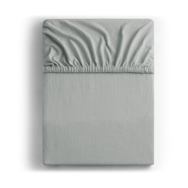 Svetlo siva napenjalna rjuha iz jerseyja 120x200 cm Amber – DecoKing