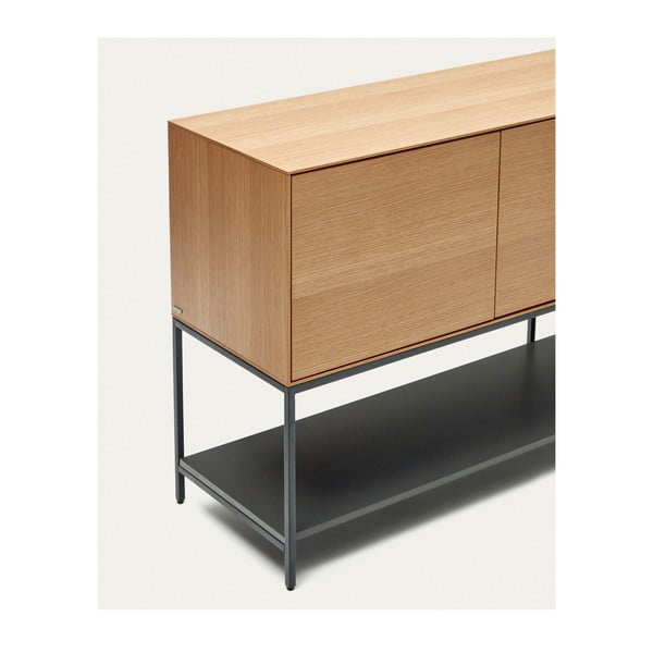 Nizka komoda v hrastovem dekorju 195x80 cm Vedrana – Kave Home-image-4