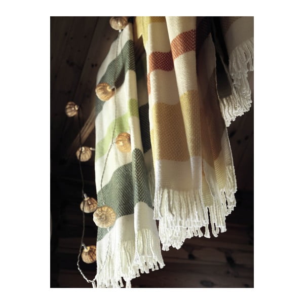 Belo- rjava pletenina z bombažem Euromant Granit, 140 x 160 cm-image-3