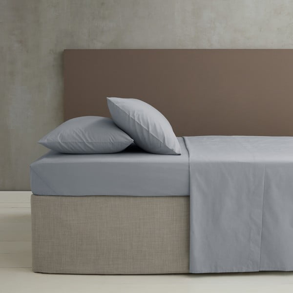 Siva rjuha iz perkala 275x275 cm Easy Iron Percale – Catherine Lansfield-image-1