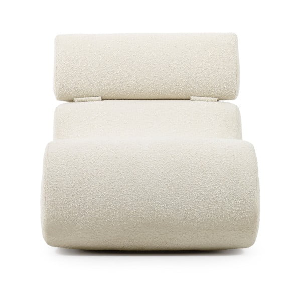 Kremno bel fotelj Cave Home Club-image-2