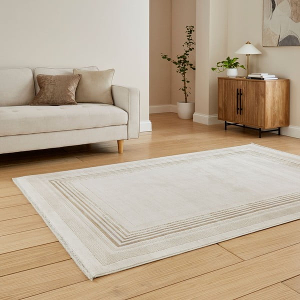Bež-kremno bela preproga 80x150 cm Mirage Cream – Think Rugs-image-2