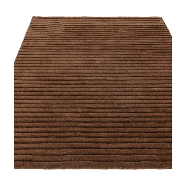 Temno rjava ročno tkana volnena preproga 160x230 cm – Asiatic Carpets-image-1