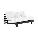 Kremno bela raztegljiva sedežna garnitura 160 cm Roots Black Night – Karup Design