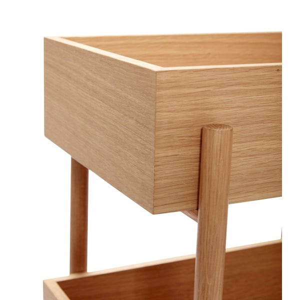 Stranska mizica iz masivnega hrasta 34x43 cm Stack – Hübsch-image-2