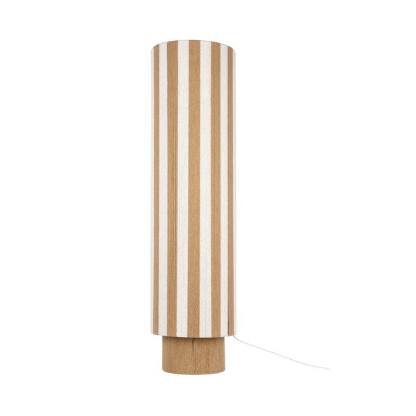 Bela/v naravni barvi stoječa svetilka iz vrvi (višina 106 cm) Vienna Stripes – Leitmotiv