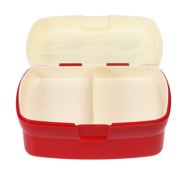 Rdeče-kremno bela otroška posoda za malico Prehistoric Land – Rex London-image-2