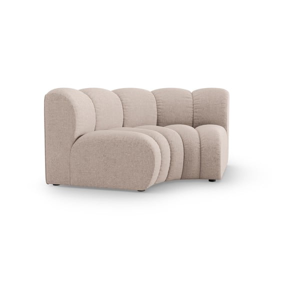 Bež modul za sedežno garnituro iz šenilje (s kotom po izbiri) Lupine – Micadoni -image-1