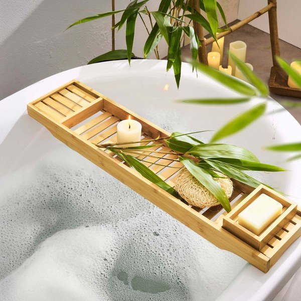 Pladenj za kopalno kad iz bambusa 70 cm Hanoi – douceur d'intérieur-image-1