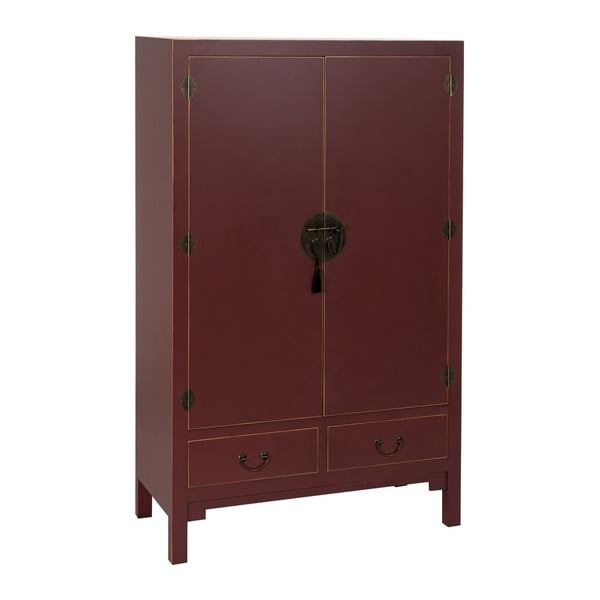 Bordo rdeča garderobna omara 100x160 cm Oriente – Ixia