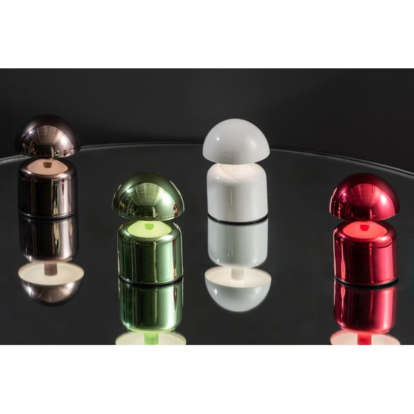 Bela LED namizna svetilka s kovinskim senčilom (višina 14 cm) Impetu – Leitmotiv-image-1