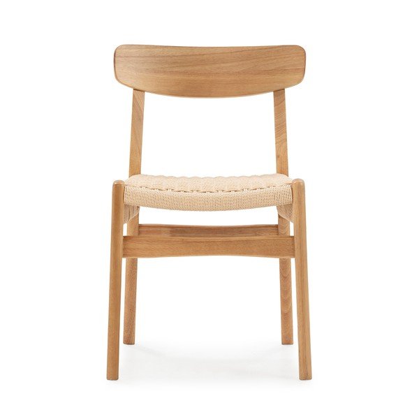 Jedilni stoli v kompletu 2 ks iz masivnega kavčukovca v naravni barvi Biel – MOME-image-3