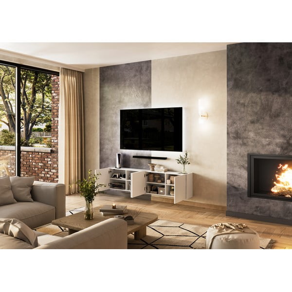 Bela TV omarica 183x45 cm Piana – Germania-image-4