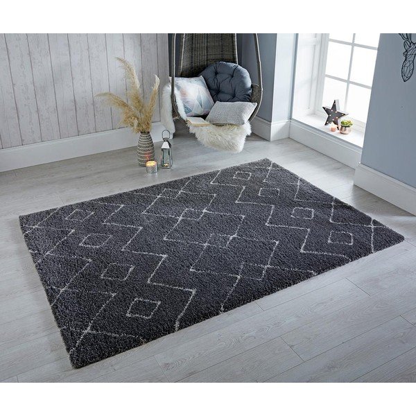 Temno siva preproga Flair Rugs Imari, 160 x 230 cm-image-1