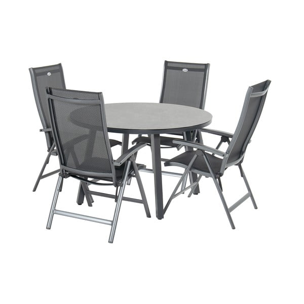 Temno siv kovinski vrtni stol Salvatore – Hartman-image-2