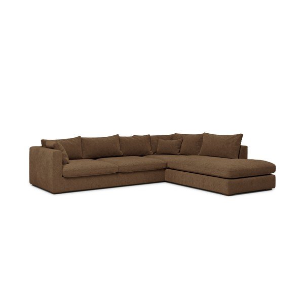 Rjav kotni kavč (desni kot) Comfy - Scandic-image-1