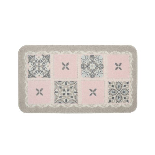 Komplet 2 kopalniških preprog Confetti Bathmats Ceramic Pink-image-1
